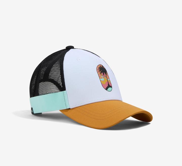 Actual product image Kipsta Ladies/men's beach volleyball cap - Trucker white/brown (One size)
