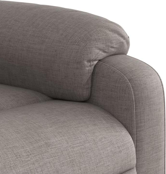 Actual product image VidaXL Massage chair taupe fabric,Colour: Taupe,Material: Fabric (100