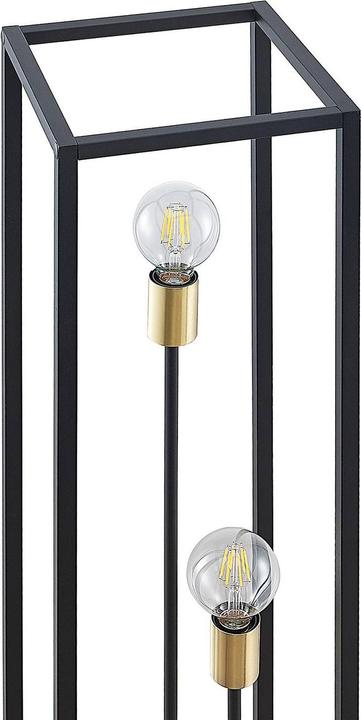 Image du produit Lindby Tiliane Lampadaire cage, noir, 3 flammes (E27)