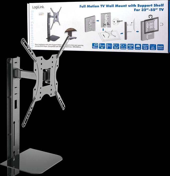Immagine prodotto LogiLink Supporto da parete per TV (Muro, 55", 30 kg)