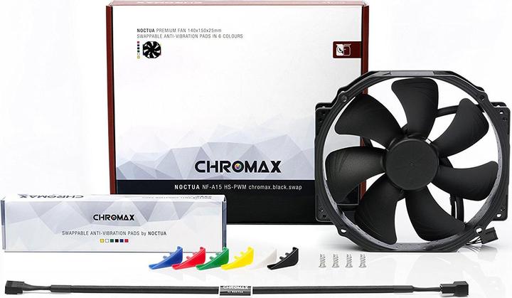 Immagine prodotto Noctua NF-A15 PWM chromax.black.swap (140 mm, 1 x)