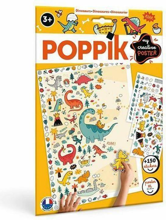 Actual product image Poppik Sticker Creative Poster Dinosaur