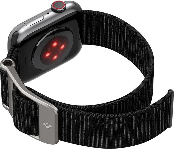 Actual product image Spigen Durapro Flex band for Apple Watch 4 / 5 / 6 / 7 / SE (42 / 44 / 45 mm) black (42 mm, 44 mm, 45 mm, Nylon)