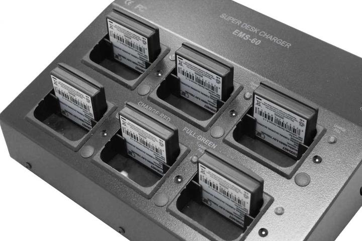 Actual product image XCell Profile charger for crane control batteries for up to 6 batteries simultaneously suitable for Autec