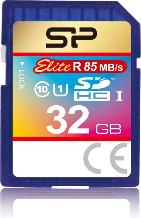 Actual product image Silicon Power Elite UHS-I 32GB SDHC 85/10 MBs (32 GB, SDHC, U1, UHS-I)