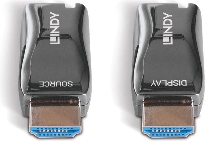 Actual product image Lindy 300m HDMI 4K60 fibre optic dongle extender (0.02 m, HDMI)