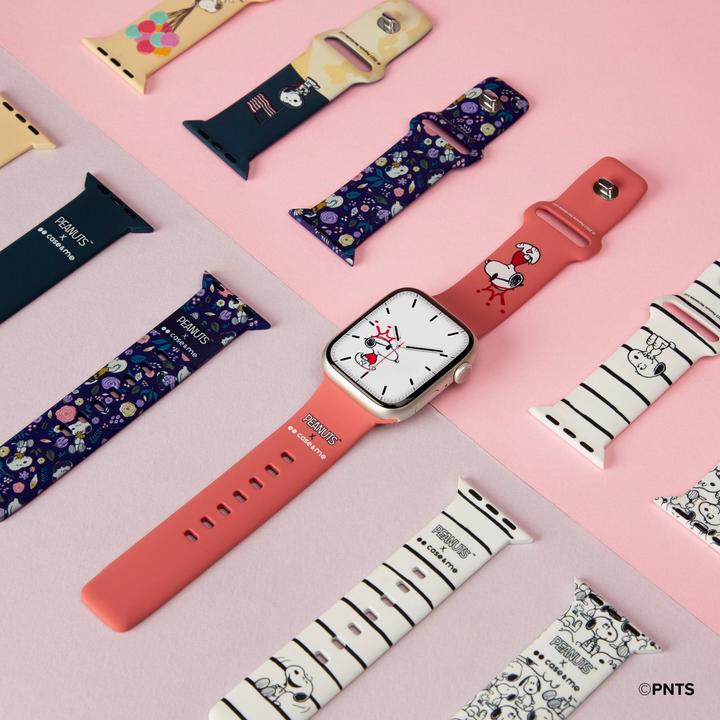 Image du produit Caseme Bracelet pour Apple Watch 38/40/41 mm avec design Peanuts (38 mm, 40 mm, 41 mm, Silicone)