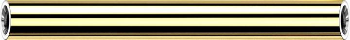 Actual product image Star Piercing Gold-plated threadless barbell bar (without brass, Titanium G23)