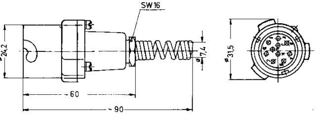 Image du produit Telegärtner Connecteur BF femelle, droit