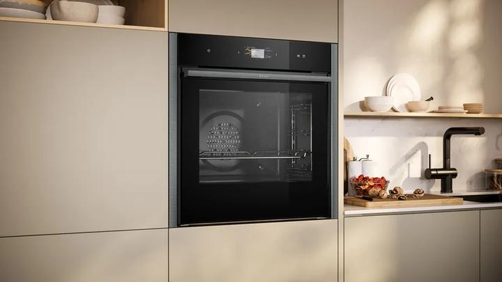 Produktbild Neff N 90, Einbau-Backofen mit Dampfunterstützung, 60 x 60 cm, Graphite-Grey, B64VS73G0K