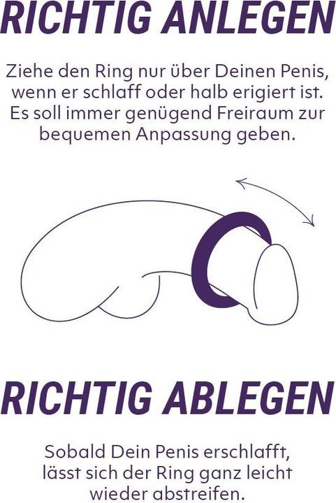 Produktbild Amorelie Weano Penisringe Set Schwarz (4.90 cm)