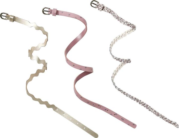 Produktbild Vertbaudet 3er-Pack schmale Mädchen Gürtel aus Leder-Imitat