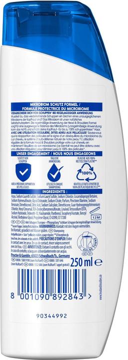 Actual product image Head & Shoulders Classic Clean (250 ml, Liquid shampoo)