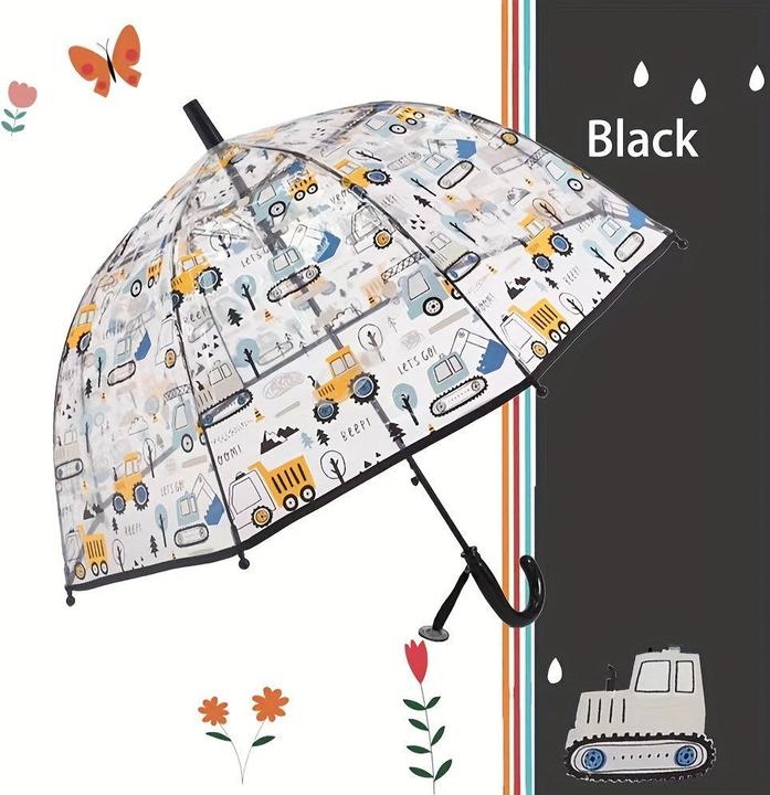 Actual product image Alopini Cartoon Auto Push Pull No Switch Umbrella