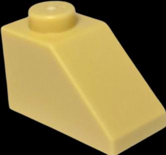 Image du produit LEGO 2x1 Briques inclinées Beige - Tan Slope 3040 - 50x (3040, LEGO Accessoires)