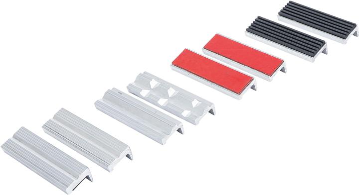 Actual product image BGS Bench Vice Jaw Protector Set Aluminium 100 mm 8 pcs.