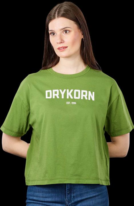Drykorn Round Neck Lunie T-Shirt Printed Green
