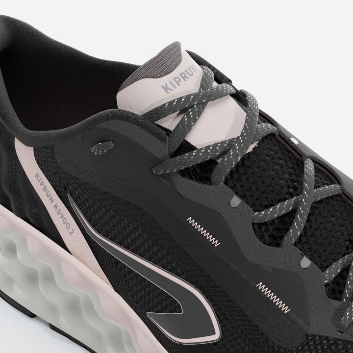 Actual product image Kiprun KS900.2 Women's running shoes - Black/pink (36)
