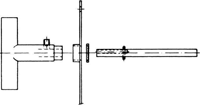 Actual product image Glutz Mandrel set for one-sided rotatable mounting (Door set)