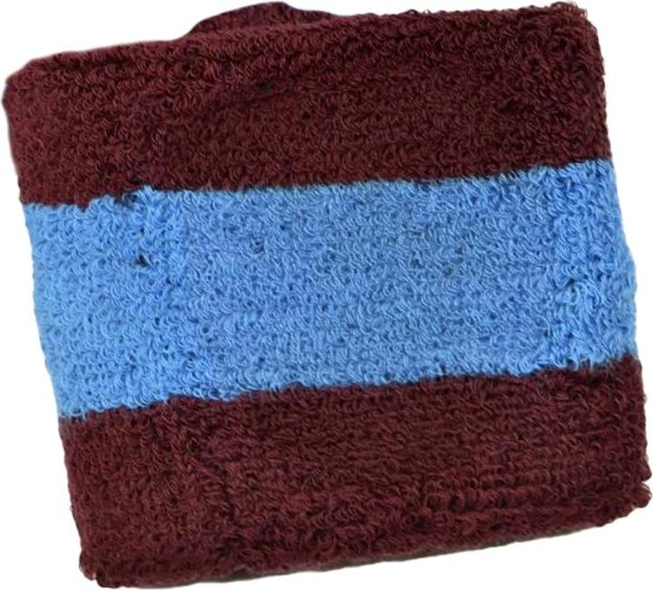 Image du produit West Ham United FC Unisexe Adult Crest Cotton Wristband (Pack of 2) (Matériau 100% synthétique)