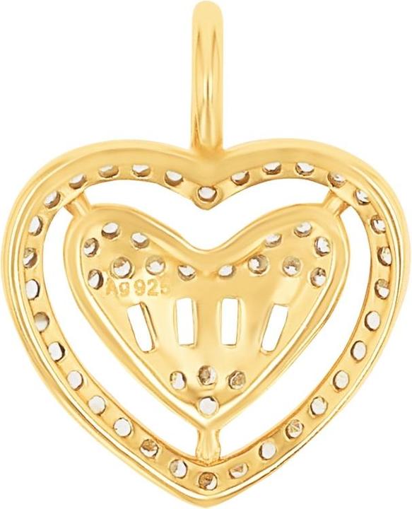 Produktbild Amor Anhänger für Damen, 925 Sterling Silber, Zirkonia synth. | Herz (Silber 925)