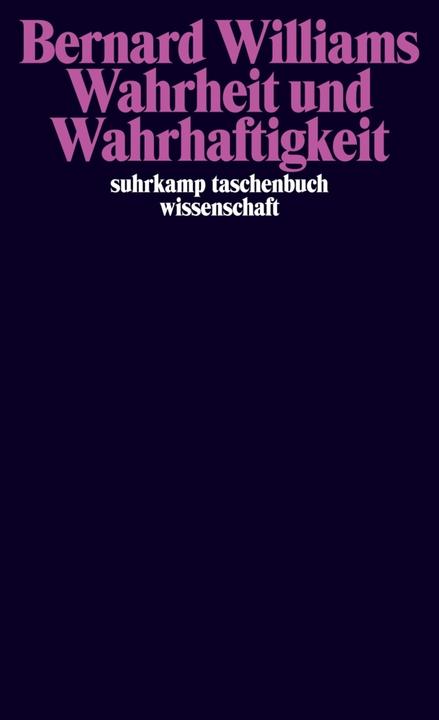 Image du produit Wahrheit und Wahrhaftigkeit (Allemand, Bernard Williams, 2013)