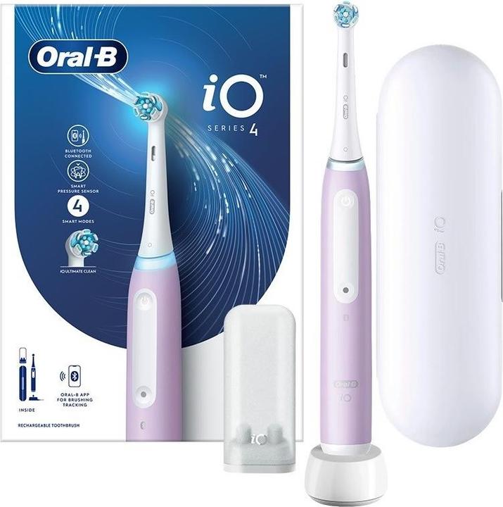 Produktbild Oral-B iO 4N - Lavender - Elektrische Tandenborstel - Ontworpen Door Braun (Oszillierende Zahnbürste)