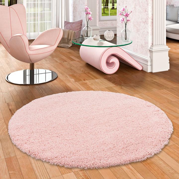 Produktbild Pergamon Hochflor Langflor Shaggy Teppich Luxury (Ø 80 cm)