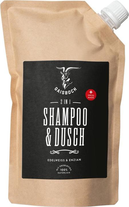 Gaisbock 2 in 1 Shampoo & Duschgel Refill (500 ml, Flüssiges Shampoo)