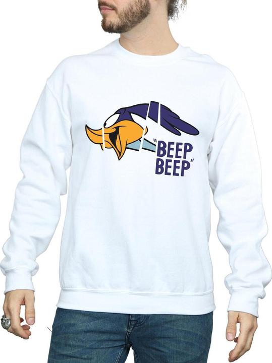 Actual product image Looney Tunes Mens Beep Beep Road Runner Sweatshirt (S)