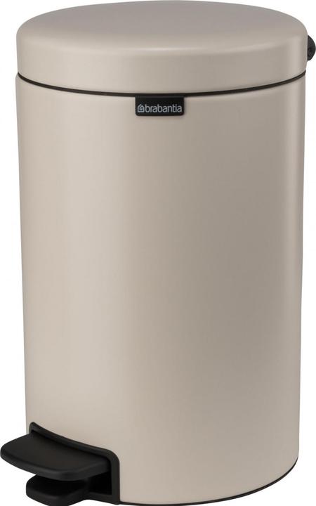 Image du produit Brabantia Poubelle à pédale NewIcon 12 l, Soft Beige (12 l)