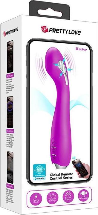 Image du produit Pretty Love Hector Electroshock Vibromasseur Contrôlé Par App Violet