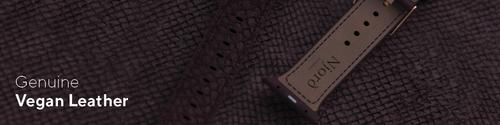 Actual product image Njord Eldur Watch Strap For (41 mm, 40 mm, Vegan Leather, Stainless steel fastener, Salmon leather)