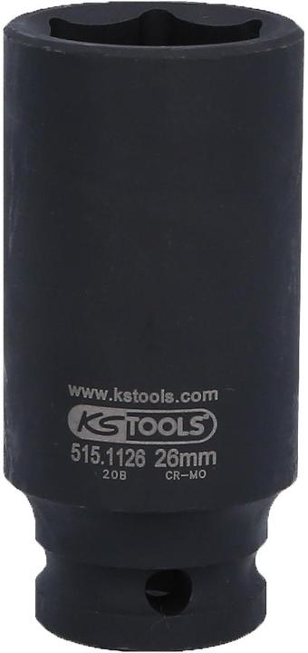 Actual product image KS Tools 1/2" power socket long (26 mm)