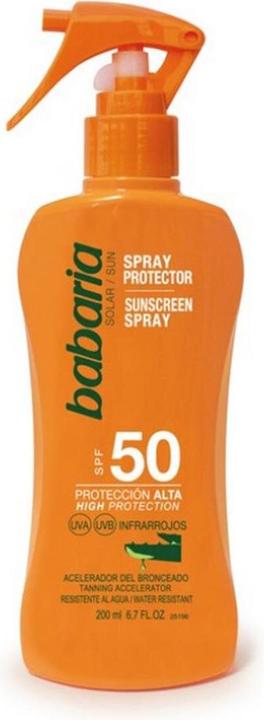 Image du produit Babaria Crème solaire pour le visage 200ml (Spray solaire, SPF 50, 200 ml)