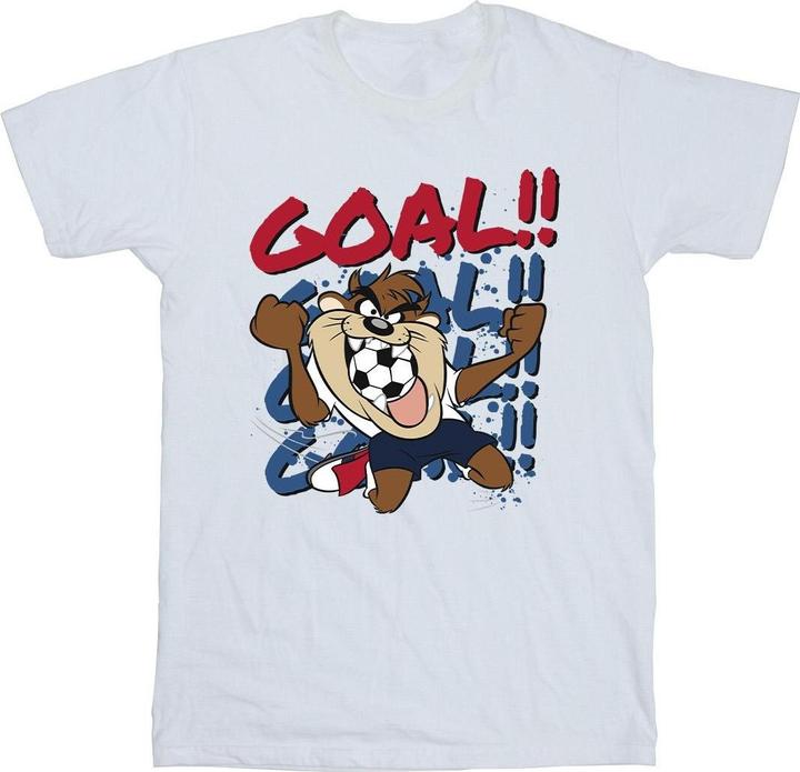 Actual product image Looney Tunes Mens Taz Goal Goal Goal T-Shirt (S)