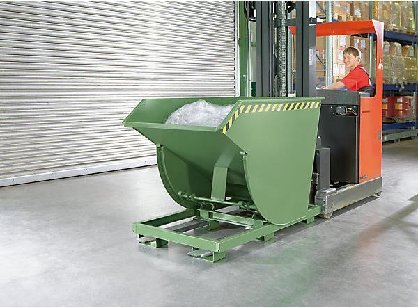 Actual product image eurokraft pro Tipping container, narrow version (1000 l)