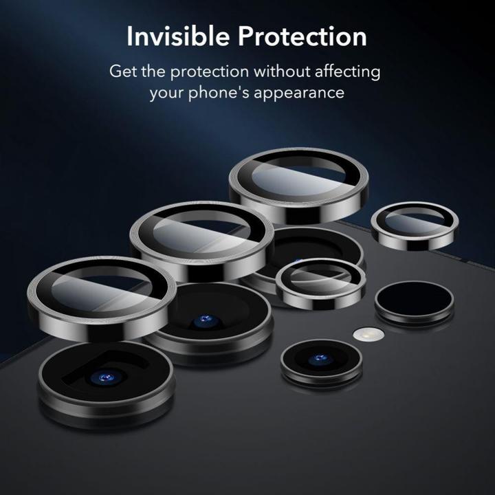 Actual product image ESR Camera Protector for Samsung Galaxy S24 Ultra - Black (1 Piece, Samsung Galaxy S24 Ultra)