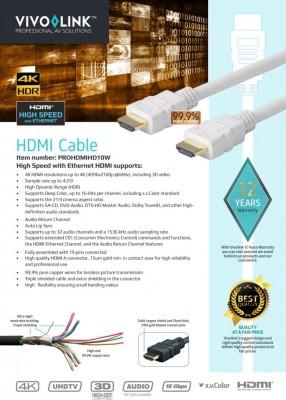 Produktbild Vivolink Pro HDMI-Kabel (10 m, HDMI)