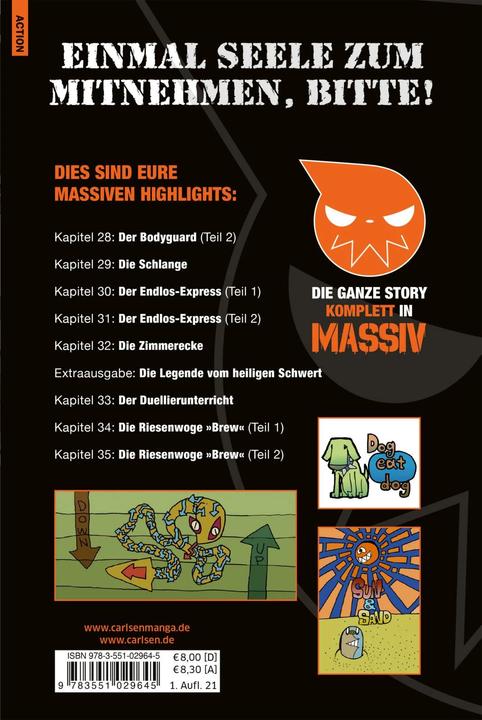 Actual product image Soul Eater Massiv 4 (German, Atsushi Ohkubo, 2021)