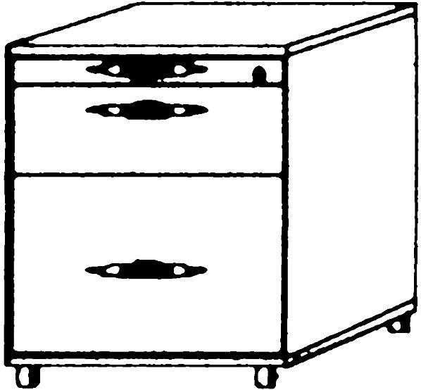 Produktbild kaiserkraft Rollcontainer (42.5 x 58 x 59 cm)