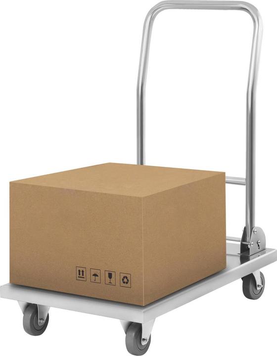 Produktbild Royal Catering Transportwagen Plattformwagen Arbeitswagen Edelstahl 400 Kg Lagerwagen Sackkarre (400 kg)