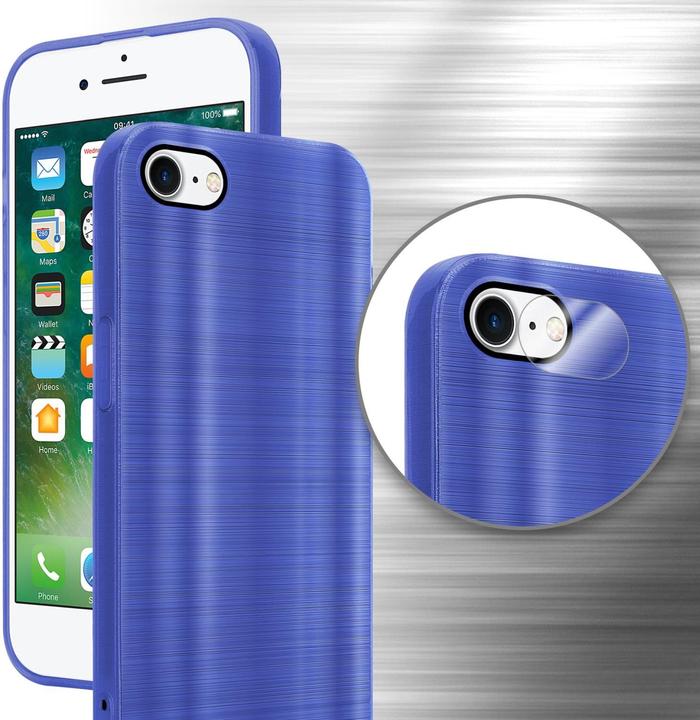 Produktbild Cadorabo Hülle für Apple iPhone 7 / 7S / 8 / SE 2020 im TPU Brushed Kameraschutz LM160 Style (Apple iPhone 7, Apple iPhone SE (2nd Gen))