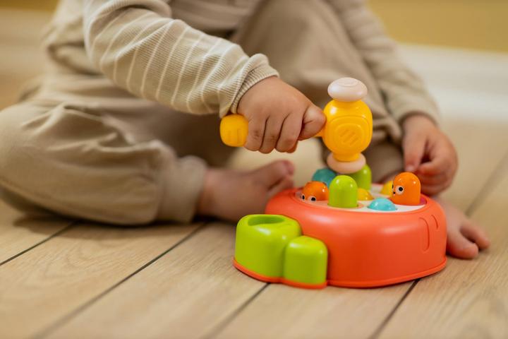 Actual product image Scandinavian Baby Products Hammering toy - Whack a mole