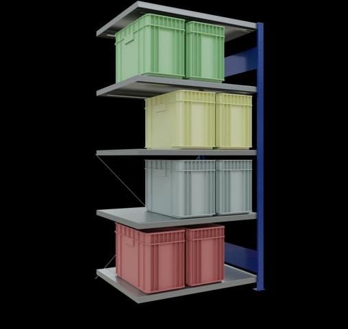 Actual product image Schulte Lagertechnik MULTIplus250 boltless bay system with cross brace