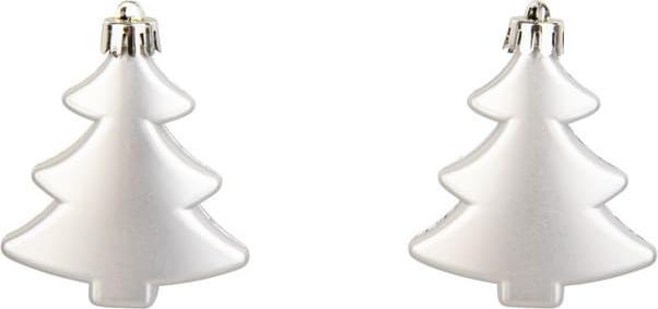 Actual product image MICA Living Tree ornament - tree - unbreakable - silver - approx. 6 cm - 6 pieces (6 -part)