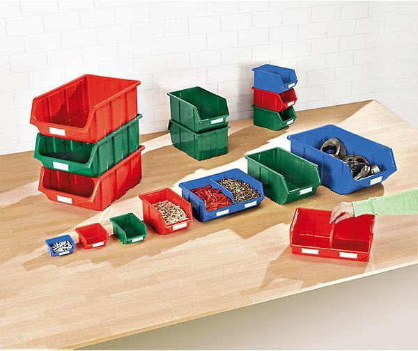 Image du produit kaiserkraft Bacs de rangement ouverts à l'avant en polypropylène