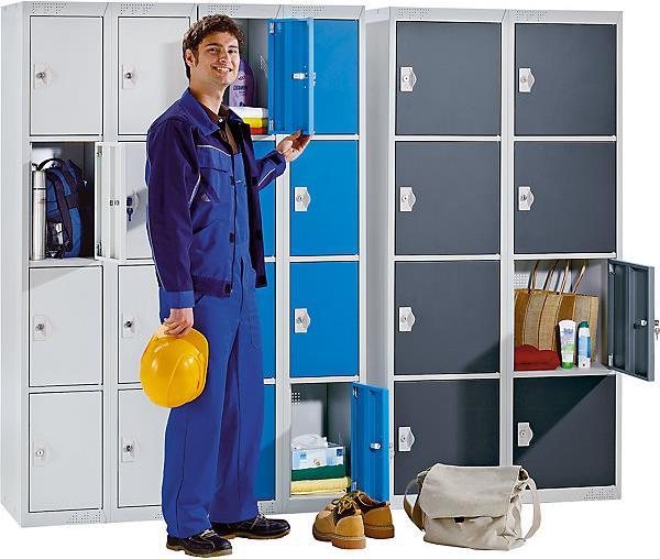 Immagine prodotto kaiserkraft Armadio con 4 armadietti individuali (45 cm, 180 cm)