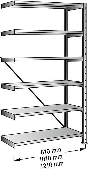 Immagine prodotto Scholz Scaffalatura industriale e di stoccaggio senza bulloni, altezza 2280 mm, 6 ripiani
