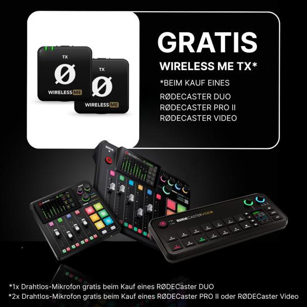 Produktbild RØDE Mischpult Rodecaster Pro II Promo-Aktion Für kurze Zeit mit 2x Wireless ME TX (Studio- und Livemixer)